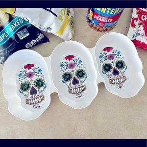 NWT Sugar Skull 3 section Tray
